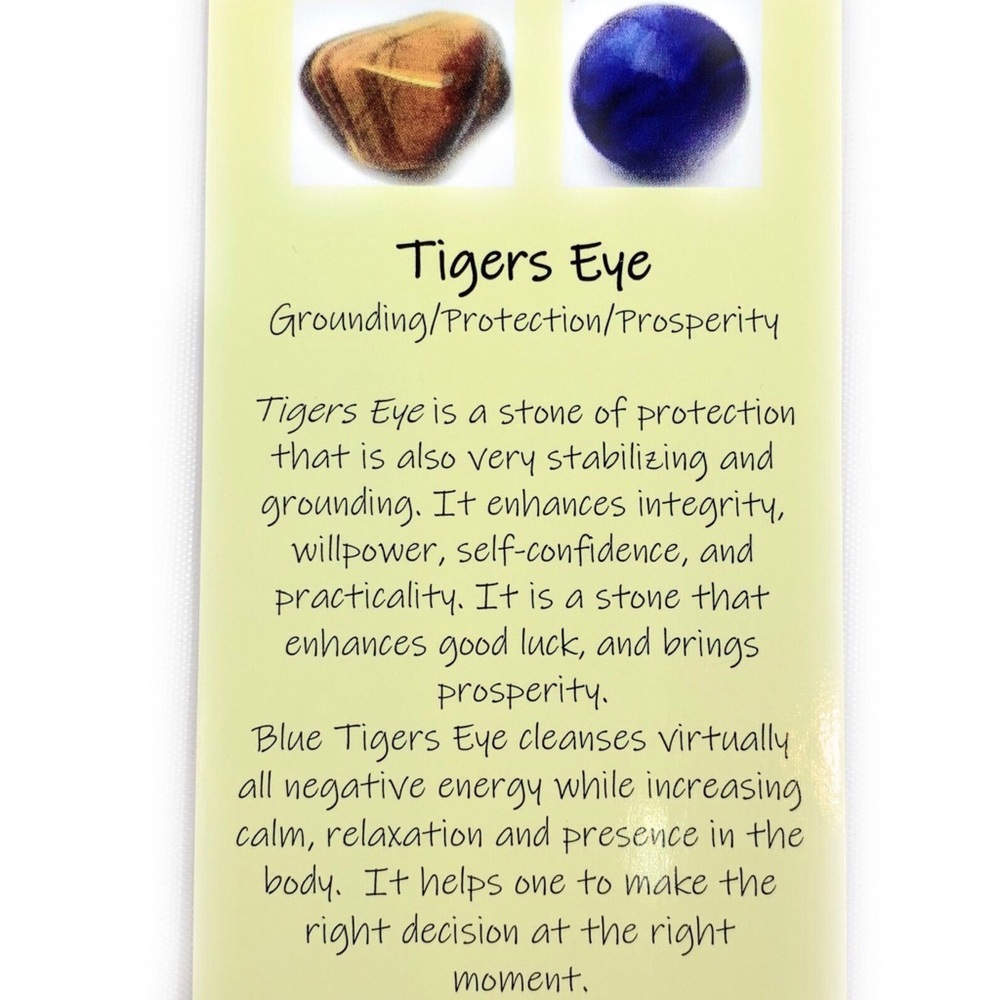Tiger Eye Healing Bracelet Raw Stone Beads Matte - Picture 4 of 6